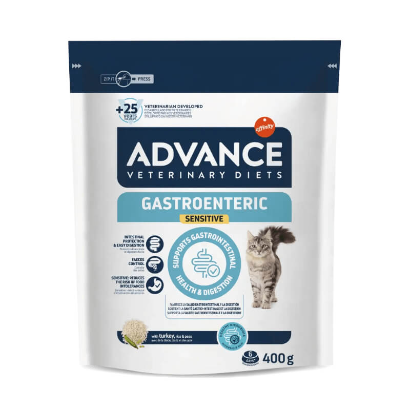 Advance veterinarska dieta za mačke Gastroenteric - puran in riž - 400 g