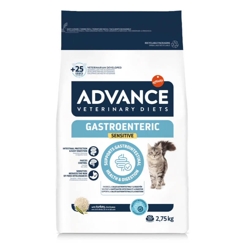 Advance veterinarska dieta za mačke Gastroenteric - puran in riž - 2,75 kg