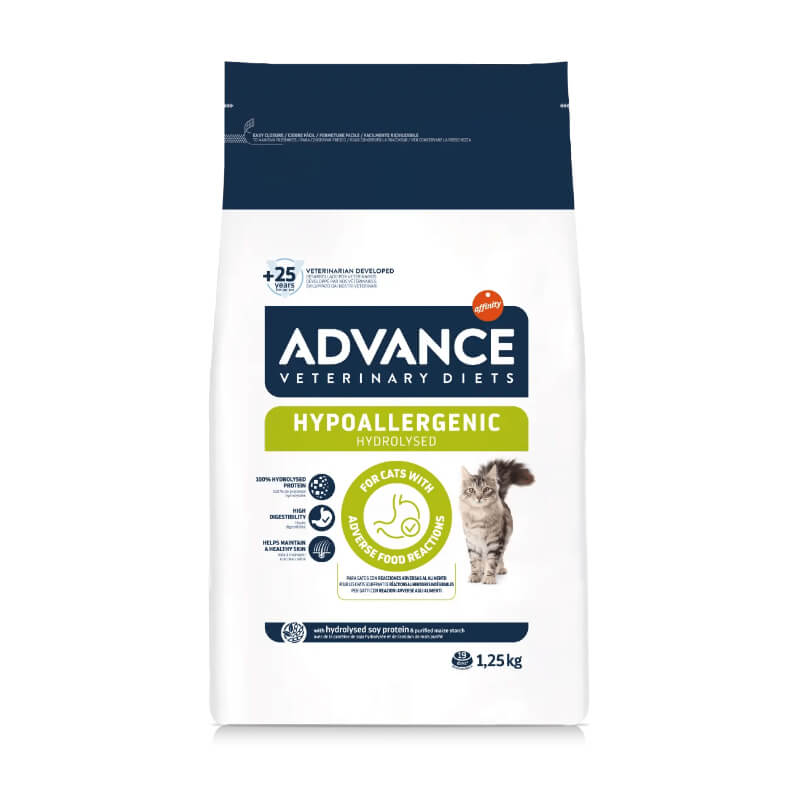 Advance vet. dieta za mačke Hypoallergenic, sojine beljakovine - 1,25 kg