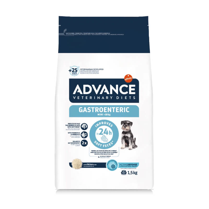 Advance veterinarska dieta za pse Gastroenteric Mini - piščanec in riž - 1,5 kg