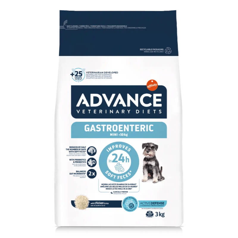 Advance veterinarska dieta za pse Gastroenteric Mini - piščanec in riž - 3 kg