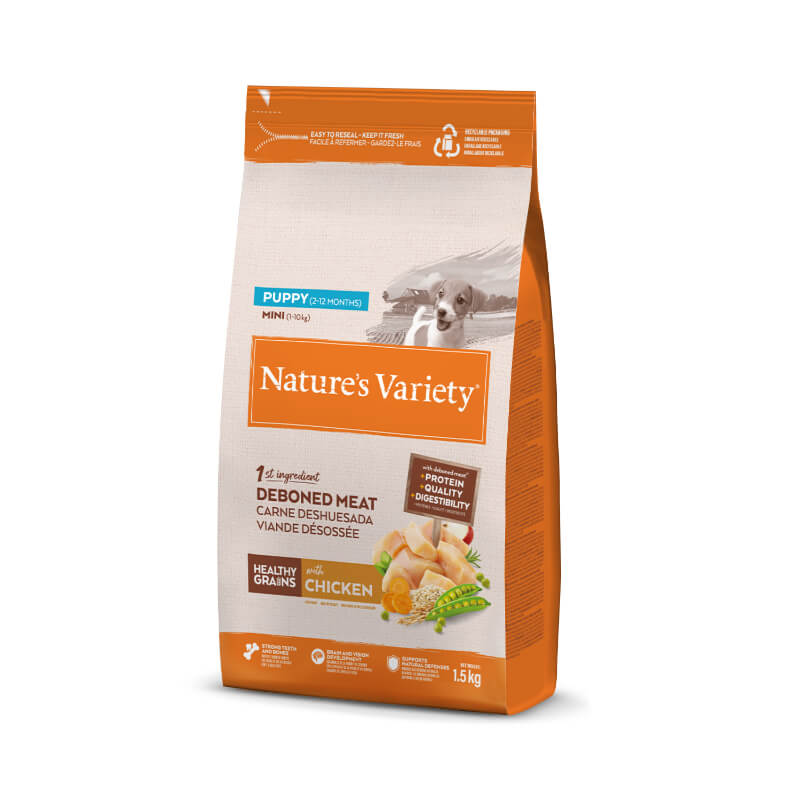 Nature's Variety Healthy Grains Dog Mini Puppy - piščanec - 1,5 kg