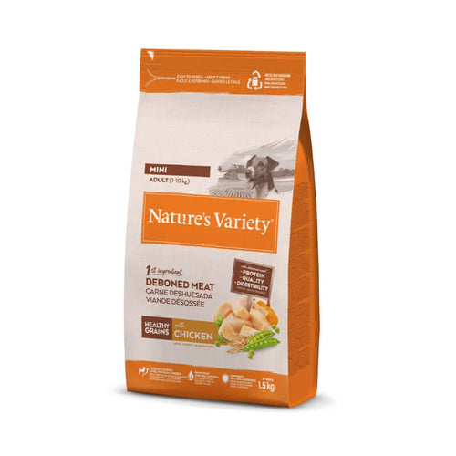 Nature's Variety Healthy Grains Dog Mini Adult - piščanec - 1,5 kg