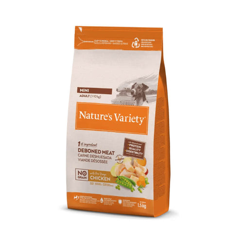 Nature's Variety No Grain Dog Mini Adult - piščanec - 1,5 kg