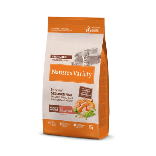 Nature's Variety Healthy Grains Cat Sterilized Adult - losos - 7 kg