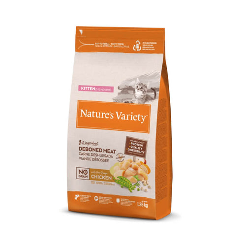Nature's Variety No Grain Cat Kitten - piščanec - 1,25 kg