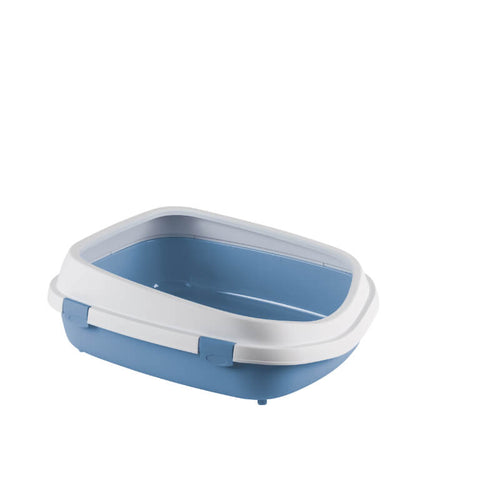 Stefanplast Queen mačje stranišče z okvirjem, modro - 54 x 71 x 24 cm