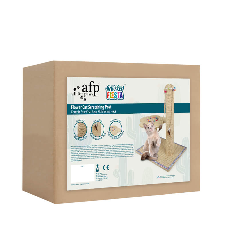 All For Paws Whisker Fiesta praskalnik Fiesta, rožica - 39 x 39 x 63 cm (2)