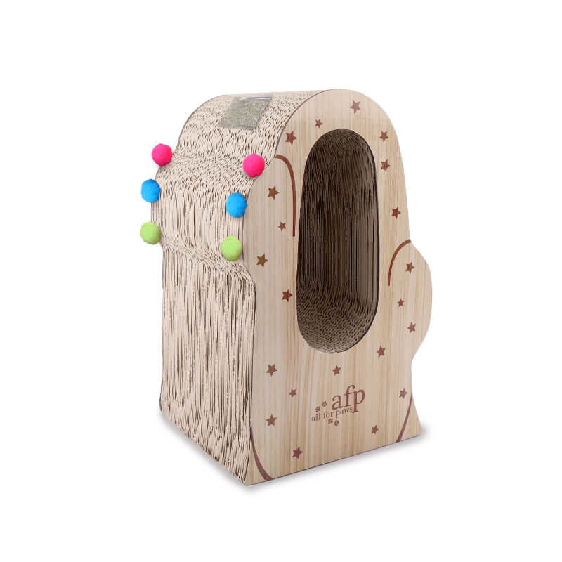 All For Paws Whisker Fiesta karton. praskalnik, kaktus - 36,5 x 22 x 21 cm
