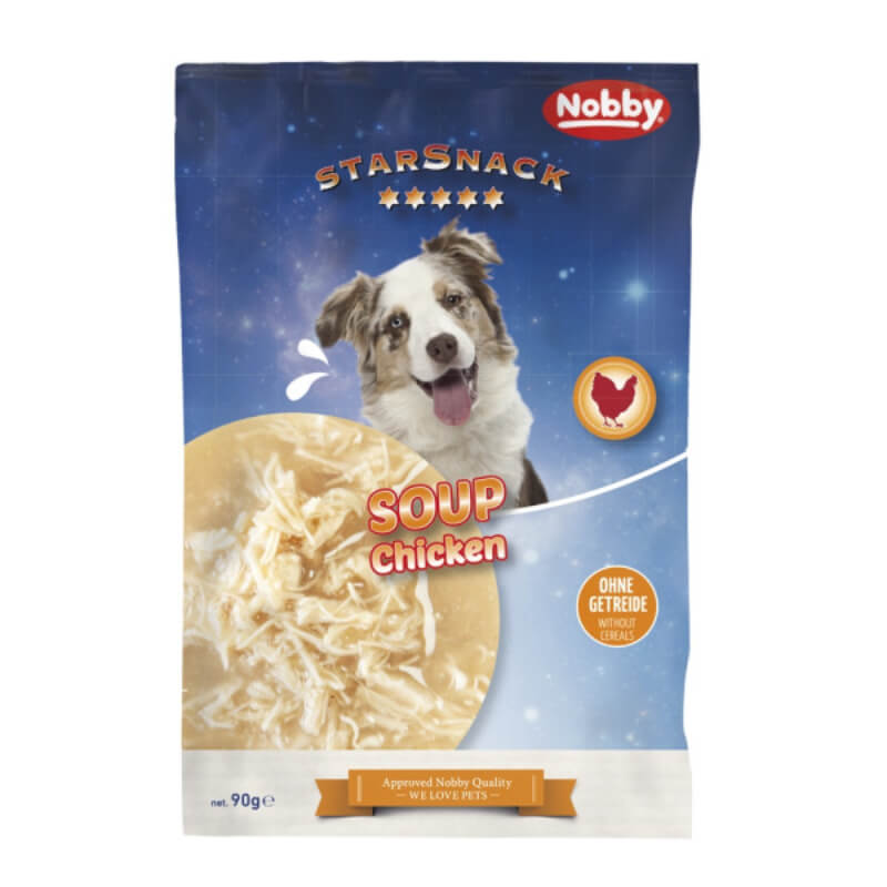Nobby StarSnack Dog Soup koščki v juhi, piščanec - 90 g