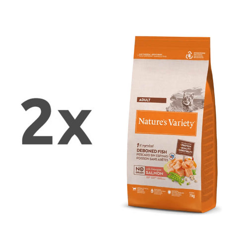 Nature's Variety No Grain Cat Adult - losos - 2 x 7 kg