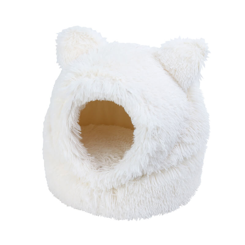 Wouapy skrivališče iglu v obliki mačje glave, bel - 40 x 32 x 42 cm