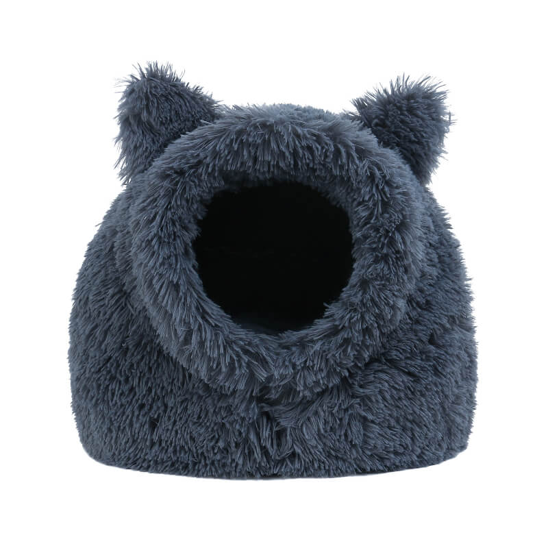 Wouapy skrivališče iglu v obliki mačje glave, siv - 40 x 32 x 42 cm (2)