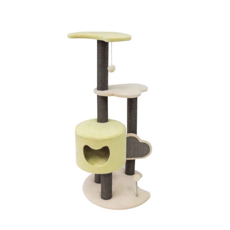 Enjoy praskalnik Brille, sv. rumeno-sivo-bež - 53,5 x 53,5 x 114 cm