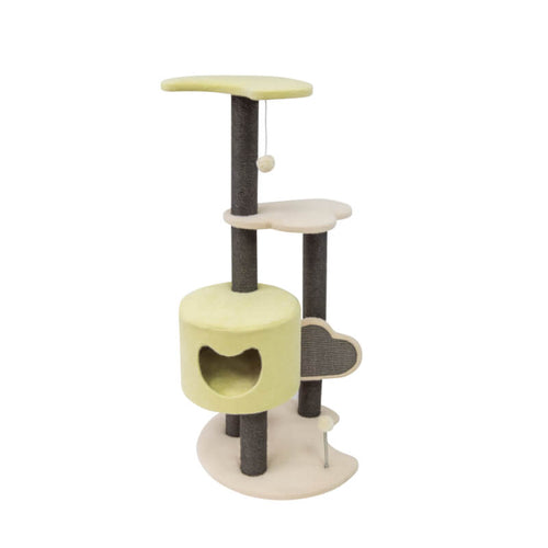 Enjoy praskalnik Brille, sv. rumeno-sivo-bež - 53,5 x 53,5 x 114 cm