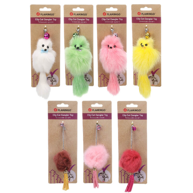 Flamingo teleskopska igralna palica ali obesek za palico, izbor - različne barve (7)