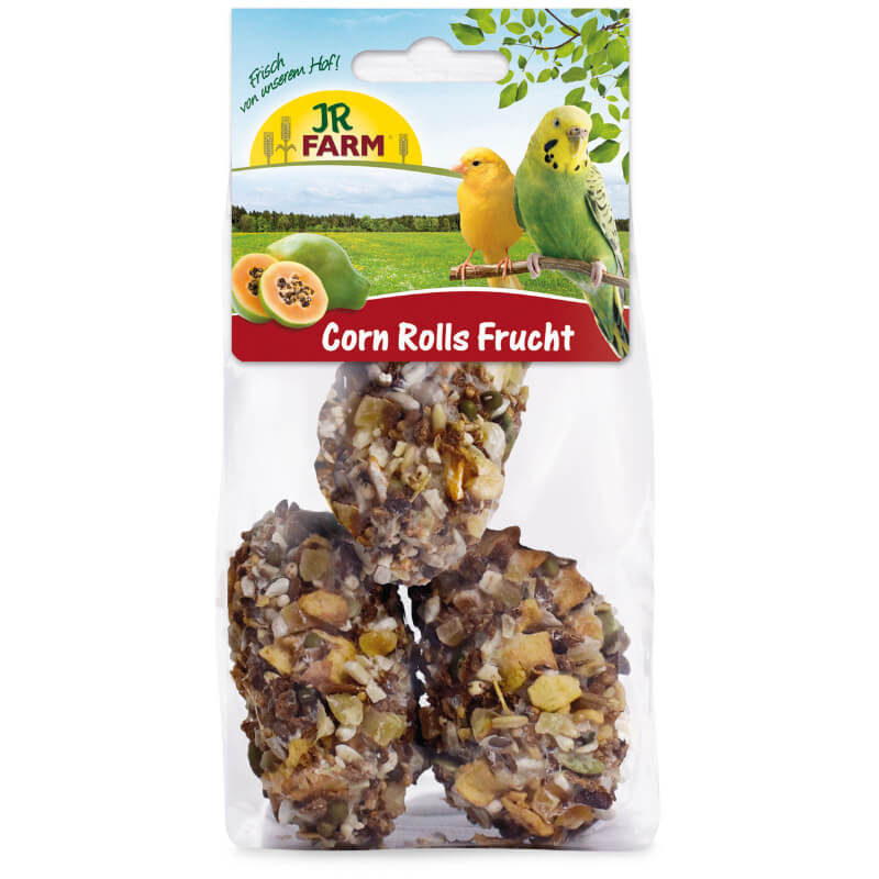 JR Farm posladek za ptice v obliki palčk, koruza in sadje - 90 g