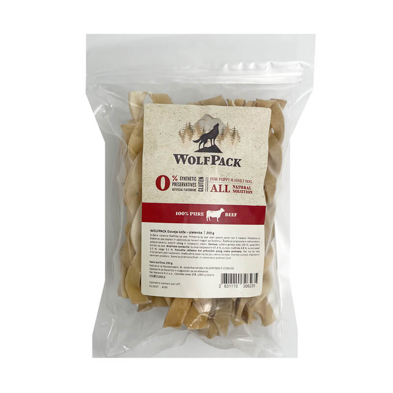 WolfPack pletenka iz goveje kože, 15 cm - 250 g