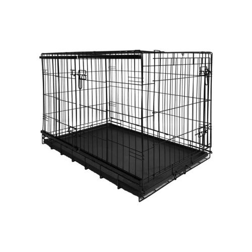 Enjoy kovinski boks z drsnimi vratci, črn - 106,5 x 70,5 x 77 cm