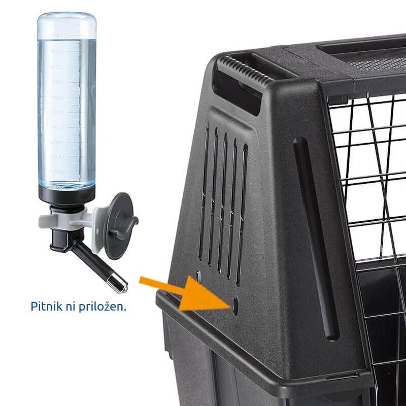 Ferplast Atlas Car 80 transportni boks za prtljažnik, črn - 82 x 51 x 61 cm (5)