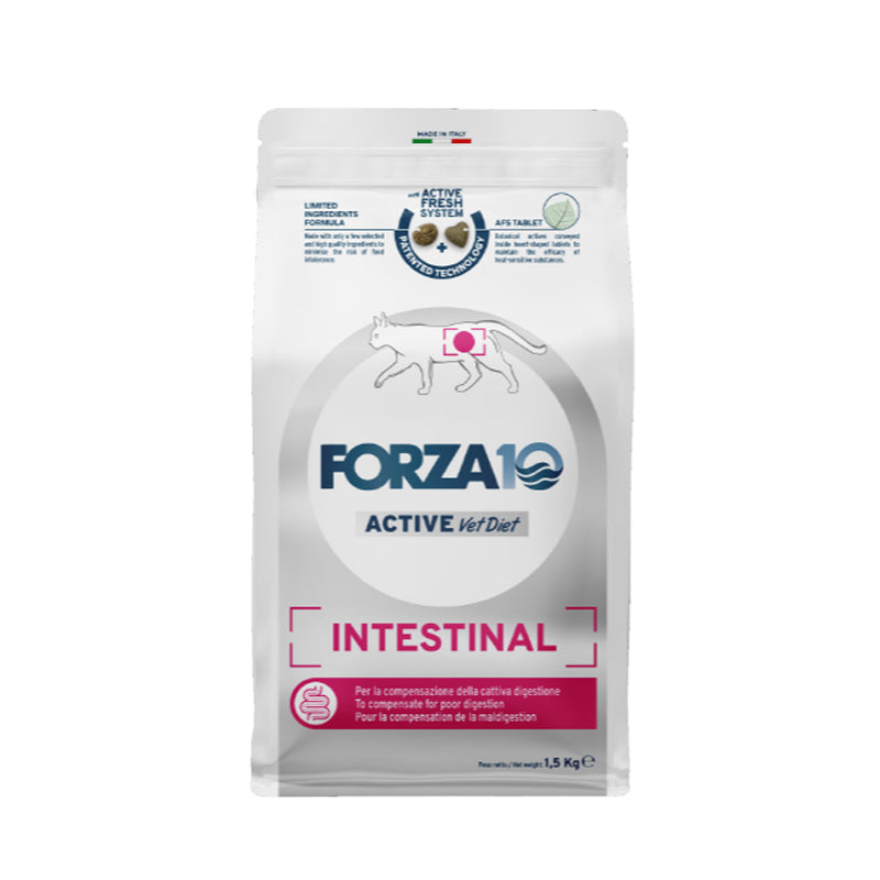 Forza10 Cat Active veterinarska dieta Intestinal - riba in riž - 1,5 kg