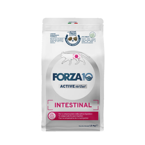 Forza10 Cat Active veterinarska dieta Intestinal - riba in riž - 1,5 kg