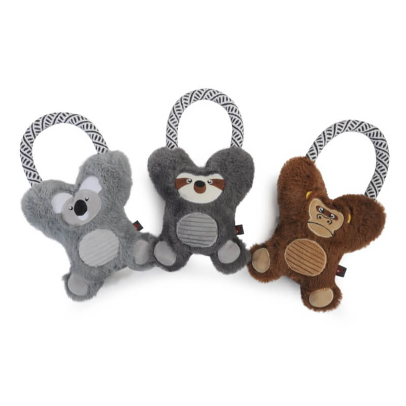 Camon plišasta igrača z vrvjo, različne živali - 20 cm