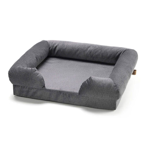 Leopet oglato ležišče Divano, sivo - 50 x 60 x 20 cm