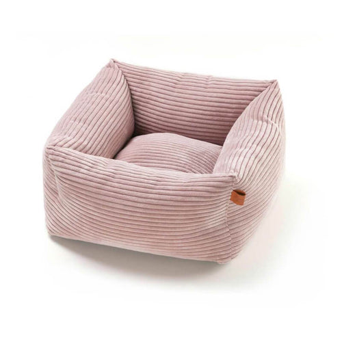 Leopet kvadratno ležišče Rodi, roza - 50 x 50 x 20 cm