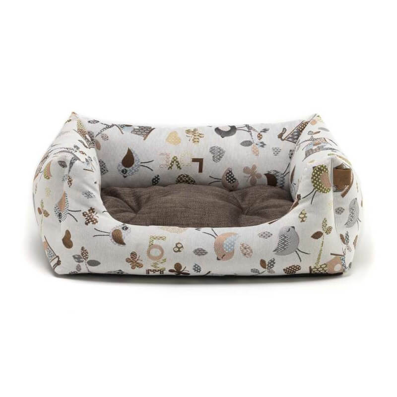 Leopet oglato ležišče Rodi Birds, bež-rjavo - različne velikosti - 45 x 60 cm