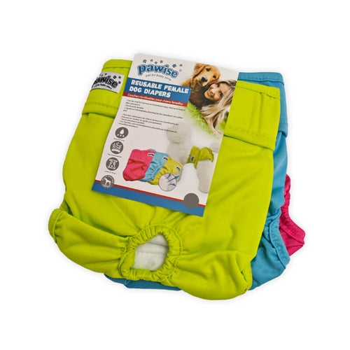 Pawise pralne plenice za pse živahnih barv, 3 kos - različne velikosti - XL