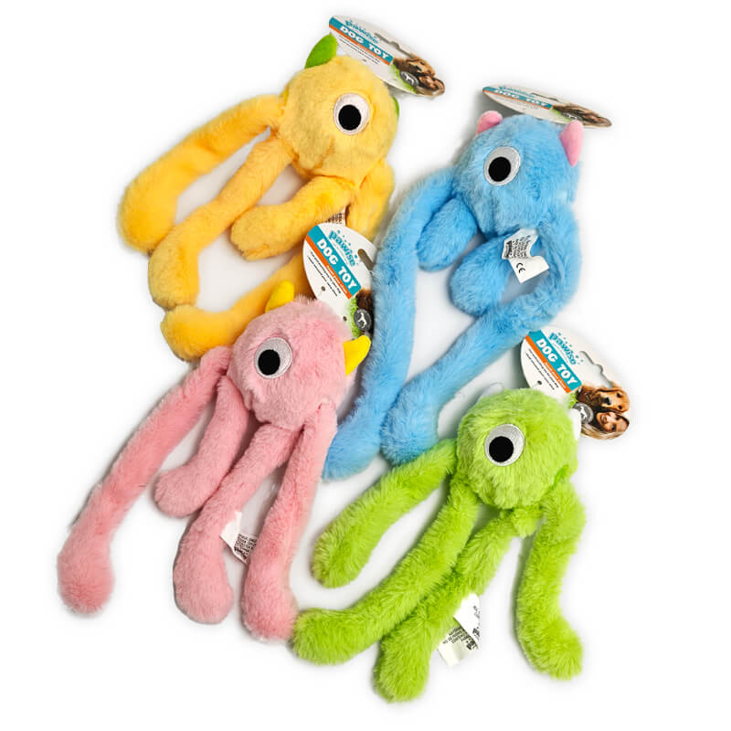 Pawise plišasta pošast z lovkami in žogo, različne barve - 29,5 cm