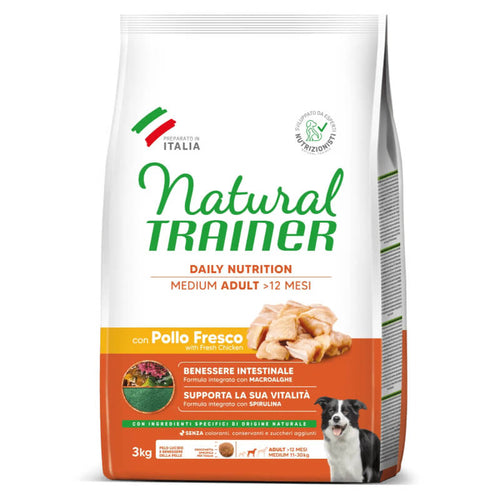 Natural Trainer Daily Nutrition Adult Medium - sveži piščanec - 3 kg