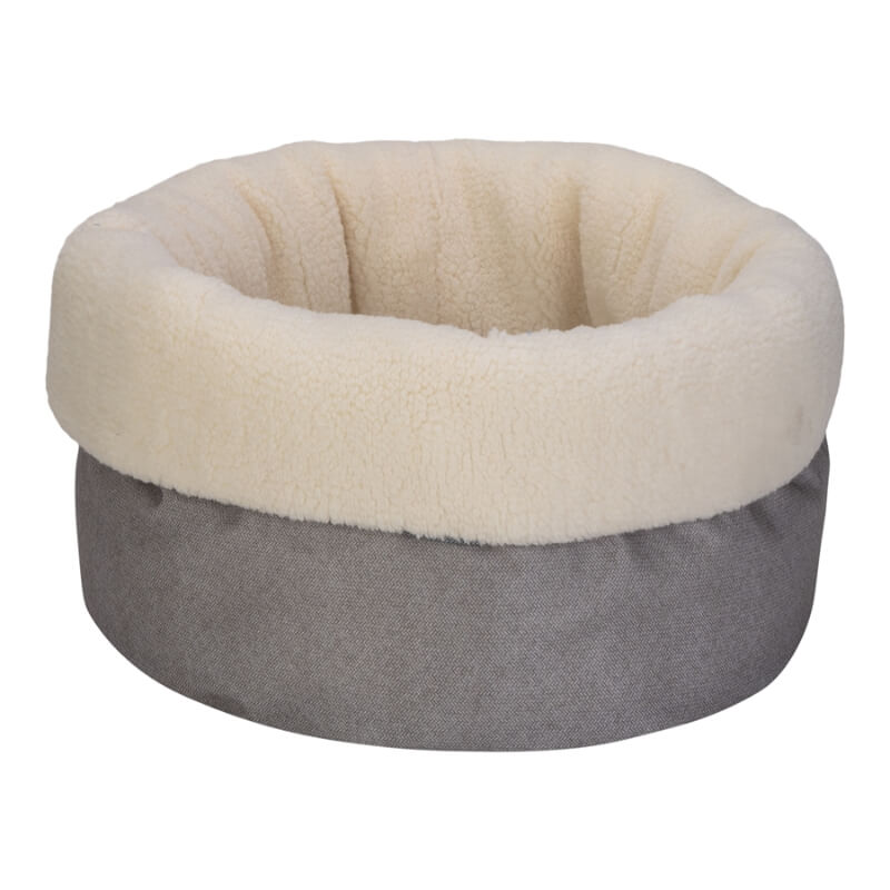 Pet Comfort okroglo ležišče Oslo, sivo-bež - 50 cm
