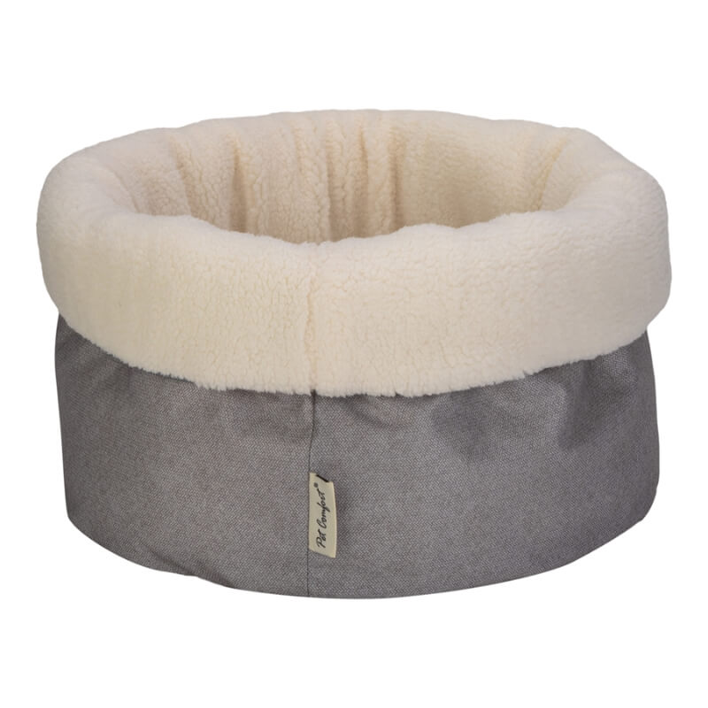 Pet Comfort okroglo ležišče Oslo, sivo-bež - 50 cm (2)