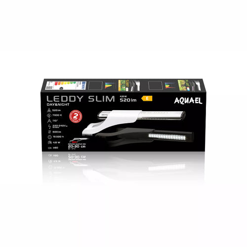 Aquael luč Leddy Slim Sunny Day&Night, bela - 4,8 W / 20-30 cm