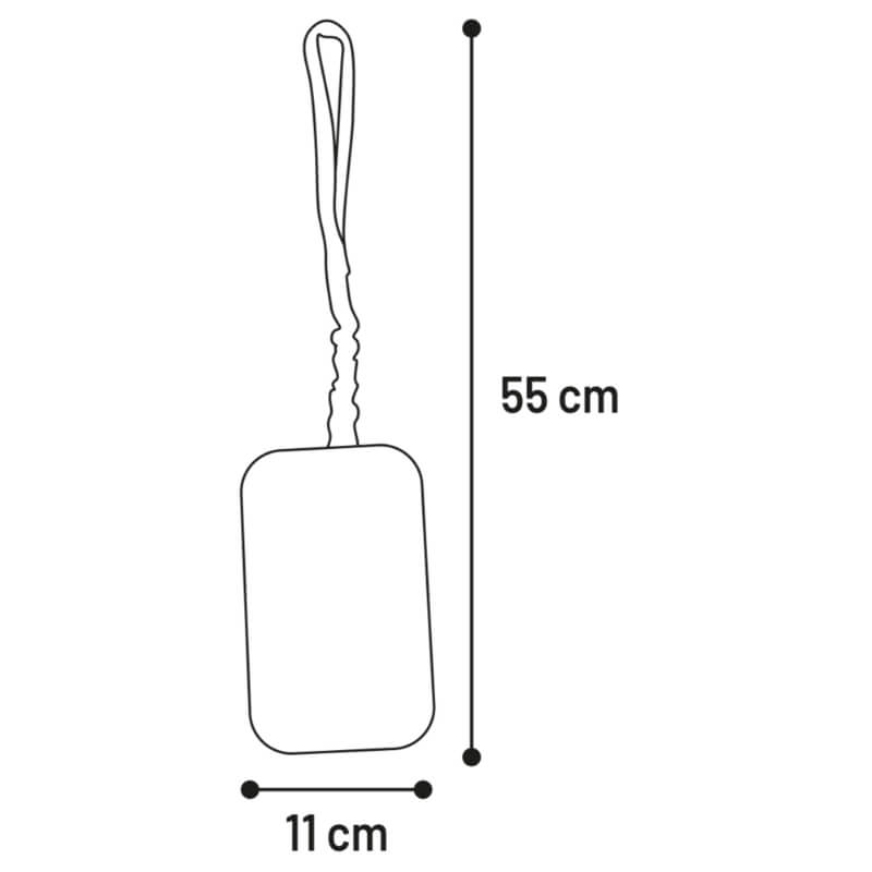 Flamingo Furtra aport iz naravnega materiala z ročajem, različne barve - 55 x 12 cm (3)