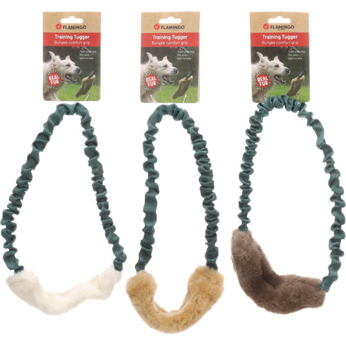 Flamingo Furtra obroč iz naravnega materiala z ročajem, različne barve - 25 cm