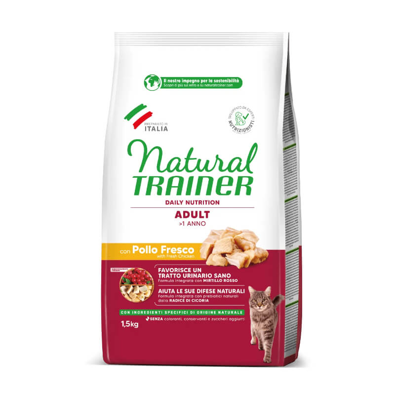 Natural Trainer Cat Adult, piščanec - različna pakiranja - 1,5 kg