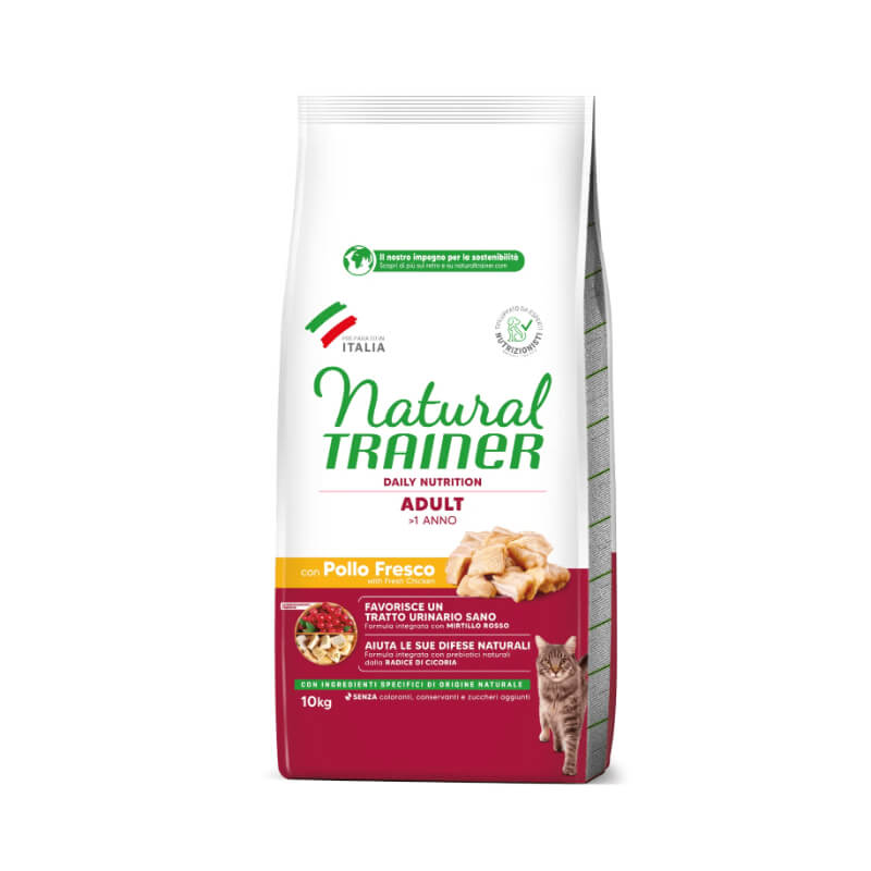 Natural Trainer Cat Adult, piščanec - različna pakiranja - 10 kg
