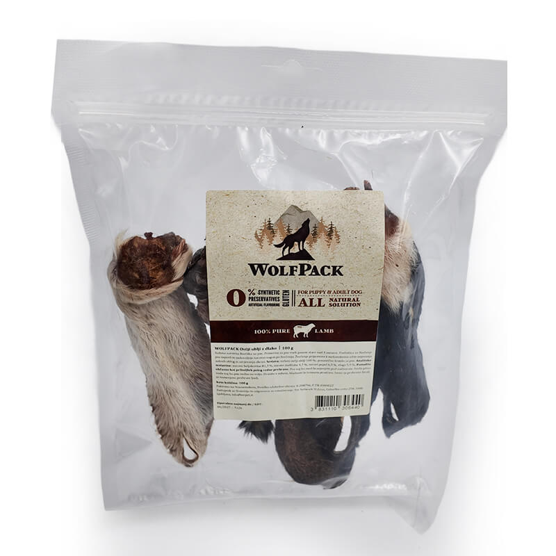 WolfPack ovčji uhlji z dlako - 100g (2)