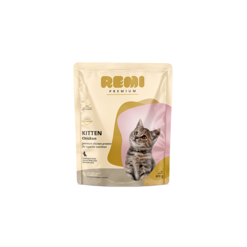 Remi Cat Premium Kitten, briketi - piščanec - 400 g