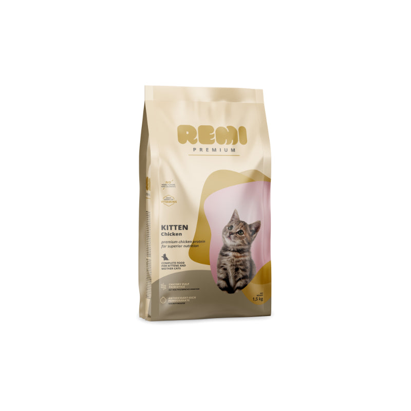 Remi Cat Premium Kitten, briketi - piščanec - 1,5 kg