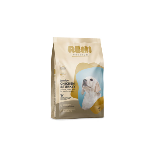 Remi Dog Premium Junior Med/Max - piščanec in puran - 1 kg
