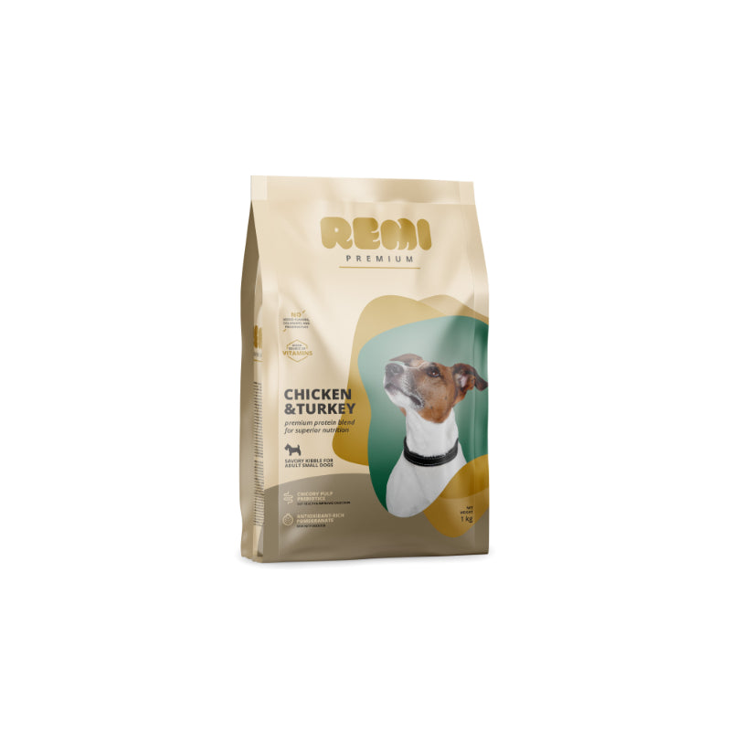 Remi Dog Premium Adult Mini - piščanec in puran - 1 kg