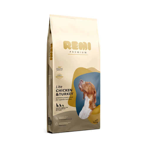 Remi Dog Premium Lite Senior - piščanec in puran - 12,5 kg