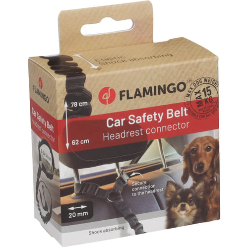 Flamingo varnostni pas za avtomobilski vzglavnik - M