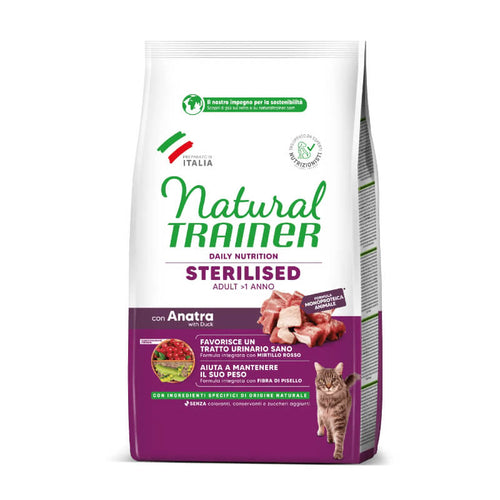 Natural Trainer Cat Sterilised Adult, raca - različna pakiranja