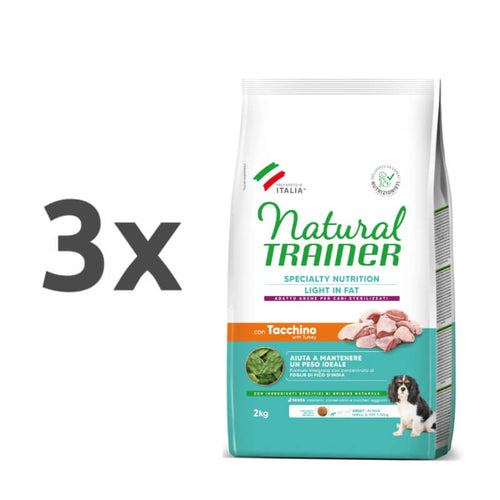 Natural Trainer Specialty Nutrition Weight Care Adult Mini - puran - 3 x 2 kg