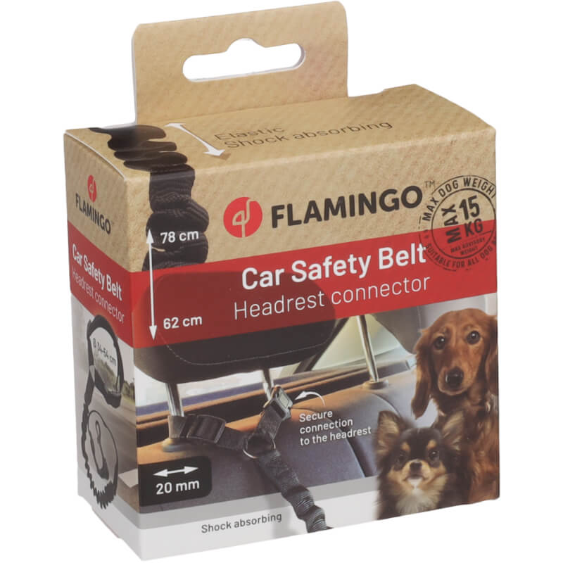 Flamingo varnostni pas za avtomobilski vzglavnik